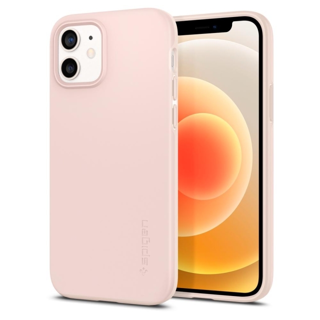 Чехол-накладка SPIGEN для iPhone 12 / iPhone 12 Pro - Thin Fit - Розовый - ACS02481