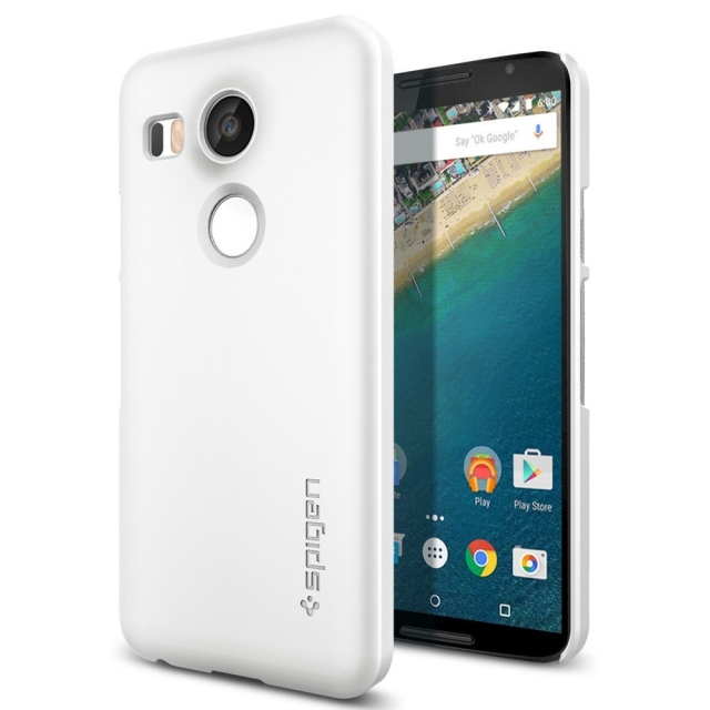 Чехол-накладка SPIGEN для Nexus 5X - Thin Fit - Белый - SGP11758