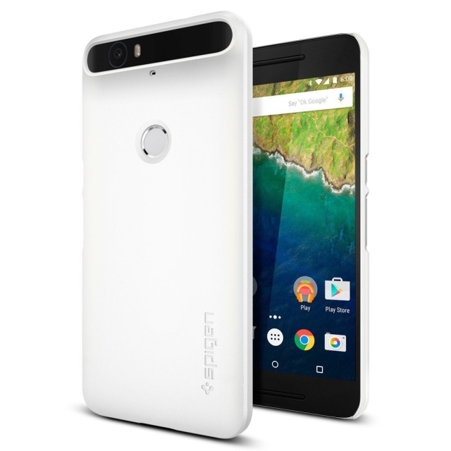 Чехол-накладка SPIGEN для Nexus 6P - Thin Fit - Белый - SGP11853
