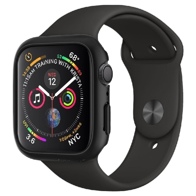 Чехол-накладка SPIGEN для Apple Watch 5 / 4 (40мм) - Thin Fit - Черный - 061CS24484