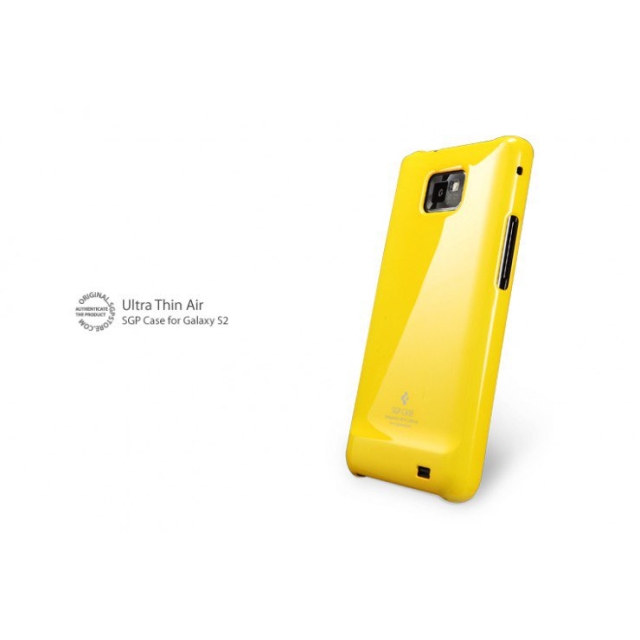 Чехол-накладка SPIGEN для Galaxy S2 - Ultra Thin Air - Желтый - SGP07913