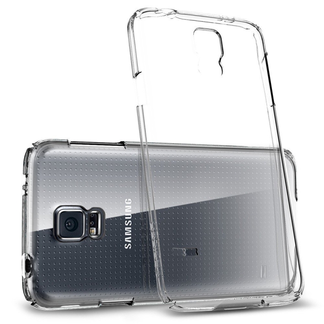 Чехол накладка SPIGEN для Galaxy S5 - Ultra Fit - Прозрачный - SGP10730