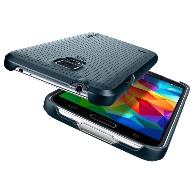 Чехол-накладка SPIGEN для Galaxy S5 - Ultra Fit - Синевато-серый - SGP10834