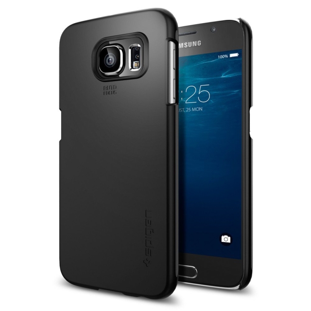 Чехол-накладка SPIGEN для Galaxy S6 - Thin Fit - Черный - SGP11308