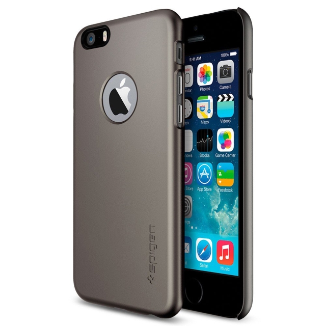 Чехол-накладка SPIGEN для iPhone 6s / 6 - Thin Fit A - Темно-серый - SGP10944