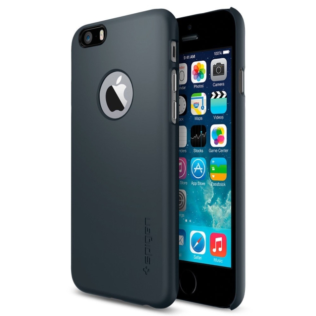Чехол-накладка SPIGEN для iPhone 6s / 6 - Thin Fit A - Синевато-серый - SGP10941