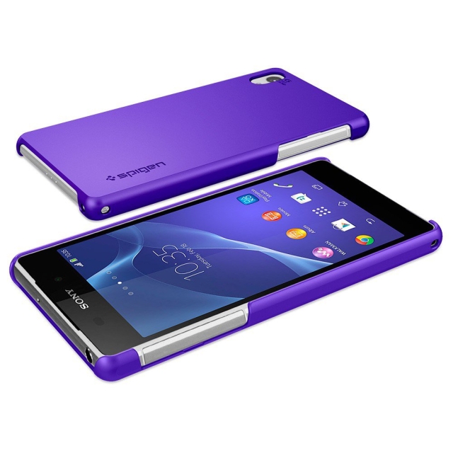 Чехол-накладка SPIGEN для Sony Xperia Z2 - Ultra Fit - Пурпурный - SGP10830
