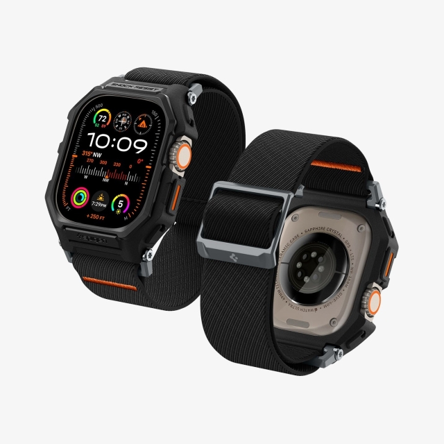 Чехол с ремешком SPIGEN для Apple Watch Ultra (49 mm) - Lite Fit Pro - Черный - ACS07104