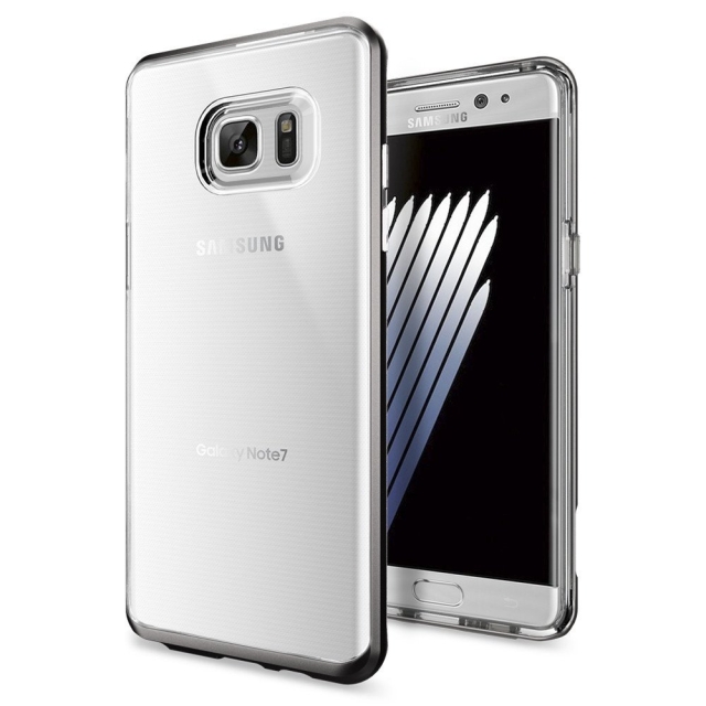 Прозрачный чехол SPIGEN для Galaxy Note 7 - Neo Hybrid Crystal - Темно-серый - 562CS20565