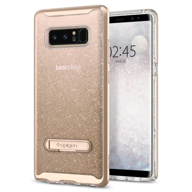 Чехол SPIGEN для Galaxy Note 8 - Crystal Hybrid Glitter - Золотой кварц - 587CS21844