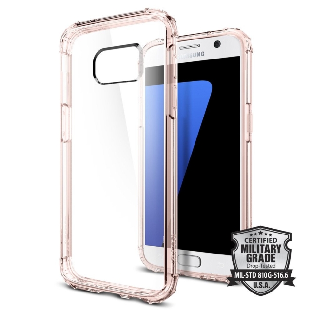 Чехол SPIGEN для Galaxy S7 - Crystal Shell - Розовый - 555CS20099