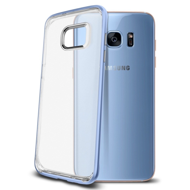 Чехол SPIGEN для Galaxy S7 Edge - Neo Hybrid Crystal - Голубой - 556CS21029