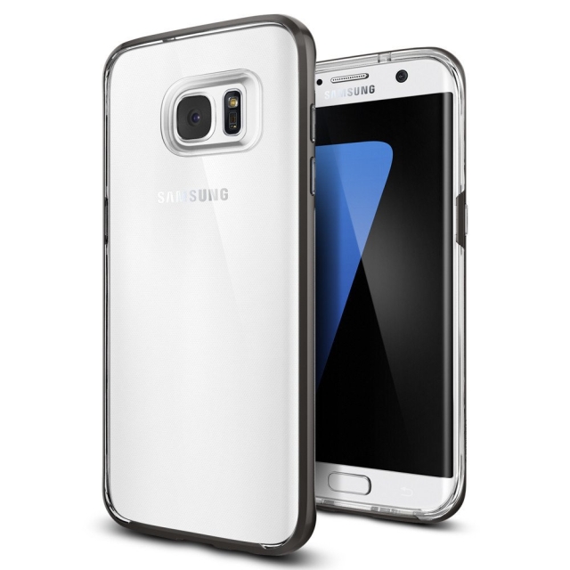 Чехол SPIGEN для Galaxy S7 Edge - Neo Hybrid Crystal - Темно-серый - 556CS20047