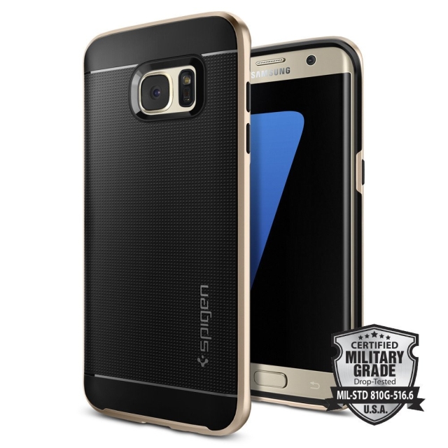 Чехол SPIGEN для Galaxy S7 Edge - Neo Hybrid - Золотой - 556CS20203