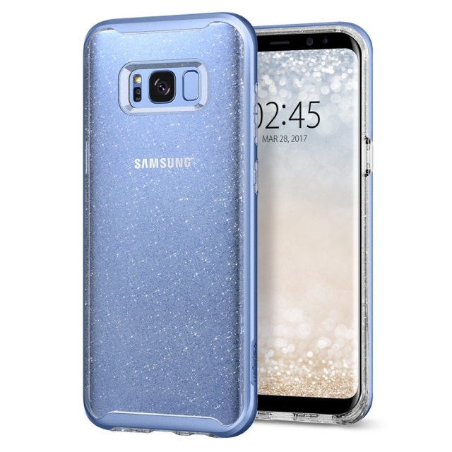 Чехол SPIGEN для Galaxy S8 - Neo Hybrid Crystal Glitter - Голубой кварц - 565CS21607