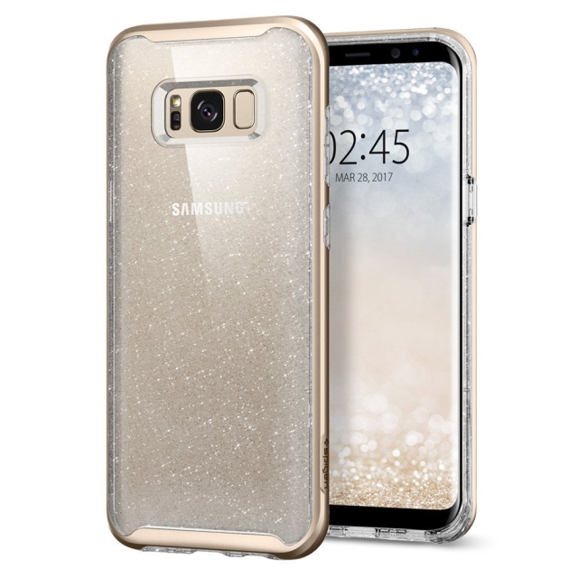 Чехол SPIGEN для Galaxy S8 - Neo Hybrid Crystal Glitter - Золотой кварц - 565CS21606