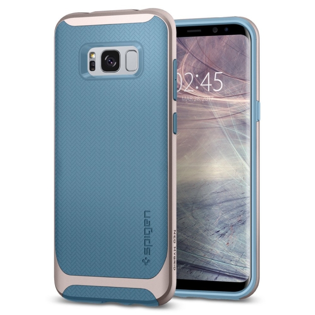 Чехол SPIGEN для Galaxy S8 - Neo Hybrid - Светло-голубой - 565CS21595