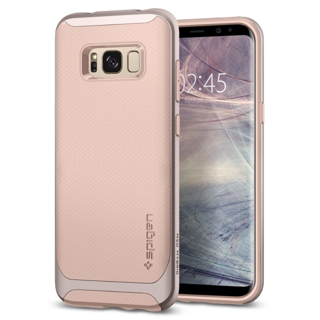 Чехол SPIGEN для Galaxy S8 - Neo Hybrid - Светло-розовый - 565CS21601