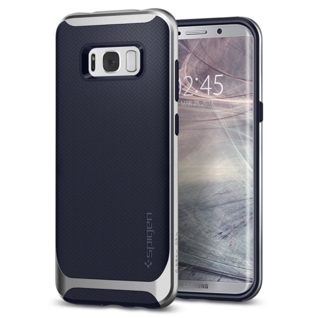 Чехол SPIGEN для Galaxy S8 Plus - Neo Hybrid - Серебристый - 571CS21652