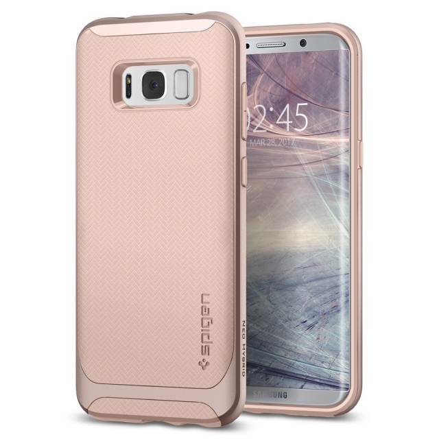 Чехол SPIGEN для Galaxy S8 Plus - Neo Hybrid - Светло-розовый - 571CS21653