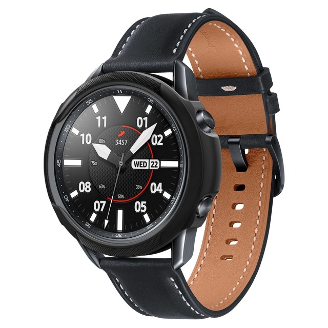 Чехол SPIGEN для Galaxy Watch 3 (45mm) - Liquid Air - Чёрный - ACS01560