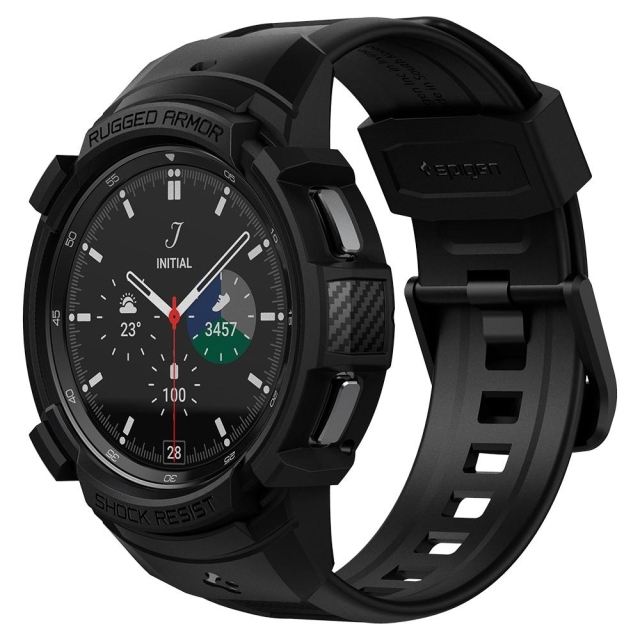 Чехол SPIGEN для Galaxy Watch 4 Classic (46mm) - Rugged Armor Pro - Черный - ACS03832