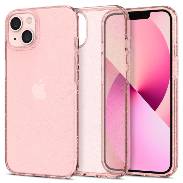 Чехол SPIGEN для iPhone 13 Mini - Liquid Crystal Glitter - Розовый кварц - ACS03313