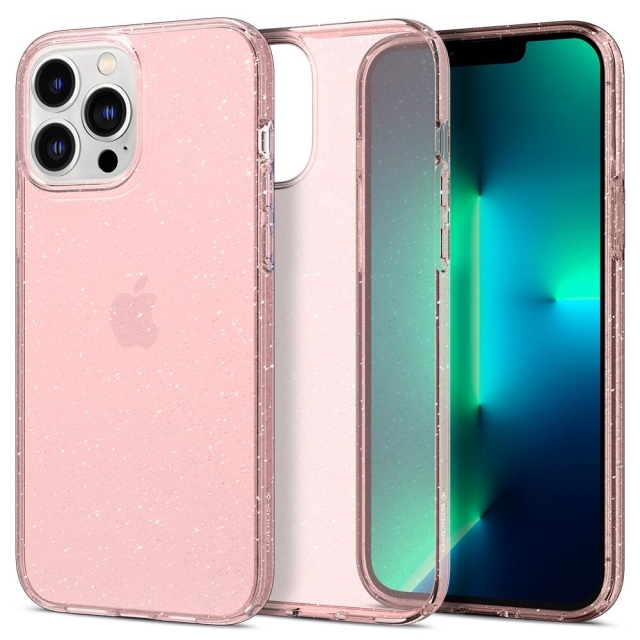 Чехол SPIGEN для iPhone 13 Pro - Liquid Crystal Glitter - Розовый кварц - ACS03256