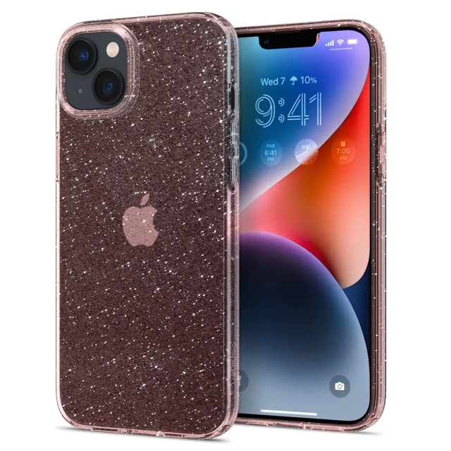 Чехол SPIGEN для iPhone 14 Plus - Liquid Crystal Glitter - Розовый кварц - ACS04889