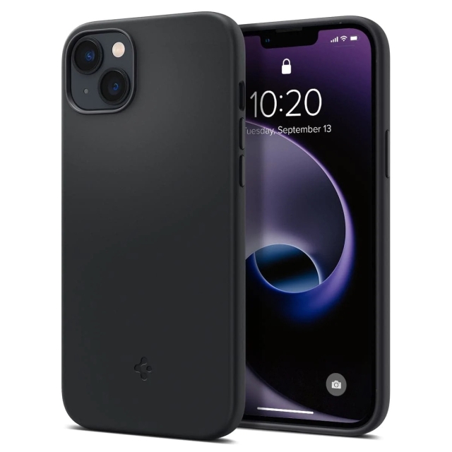 Чехол SPIGEN для iPhone 14 Plus - Silicone Fit (MagFit) - Черный - ACS04920