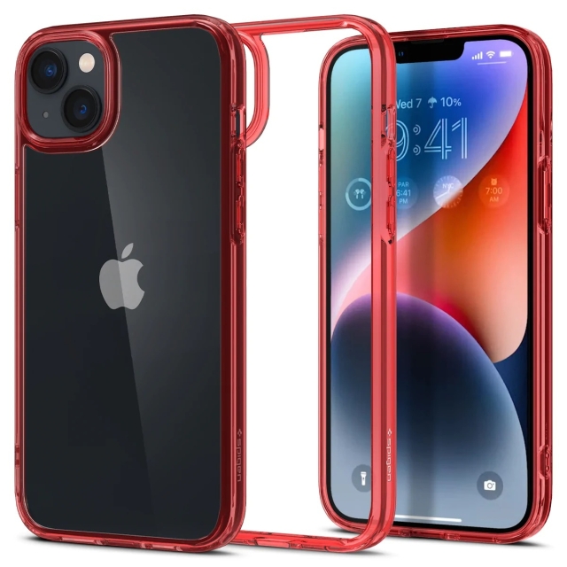 Чехол SPIGEN для iPhone 14 Plus - Ultra Hybrid - Красный - ACS04896