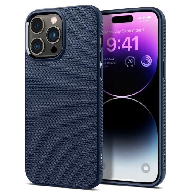 Чехол SPIGEN для iPhone 14 Pro Max - Liquid Air - Синий - ACS04814