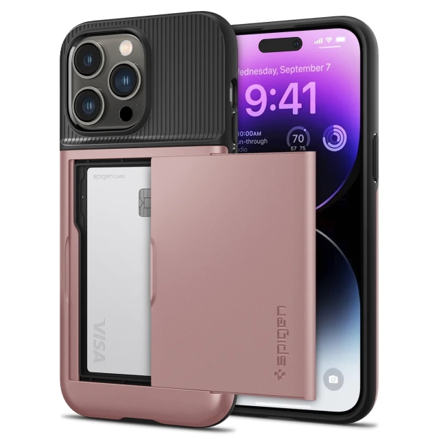 Чехол SPIGEN для iPhone 14 Pro Max - Slim Armor CS - Розовое золото - ACS04836