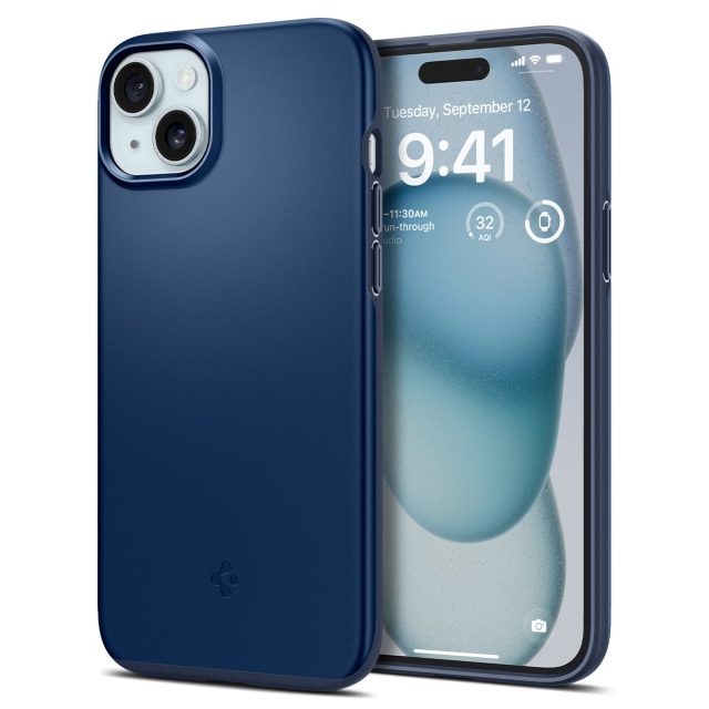 Чехол SPIGEN для iPhone 15 - Thin Fit - Синий - ACS06777