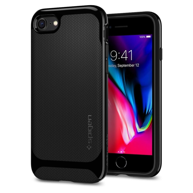 Чехол SPIGEN для iPhone SE (2022/2020)/8/7 - Neo Hybrid Herringbone - Черный - 054CS22200