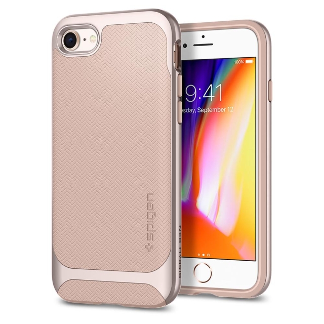 Чехол SPIGEN для iPhone SE (2022/2020)/8/7 - Neo Hybrid Herringbone - Светло-розовый - 054CS22202