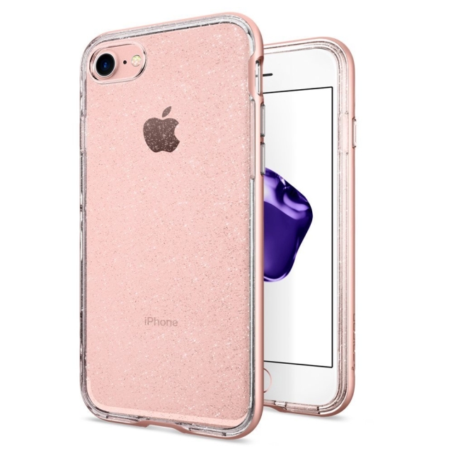 Чехол SPIGEN для iPhone SE (2022/2020)/8/7 - Neo Hybrid Crystal Glitter - Розовое золото - 042CS21420