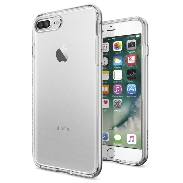 Прозрачный чехол SPIGEN для iPhone 7 Plus / 8 Plus - Neo Hybrid Crystal - Серебристый - 043CS20684