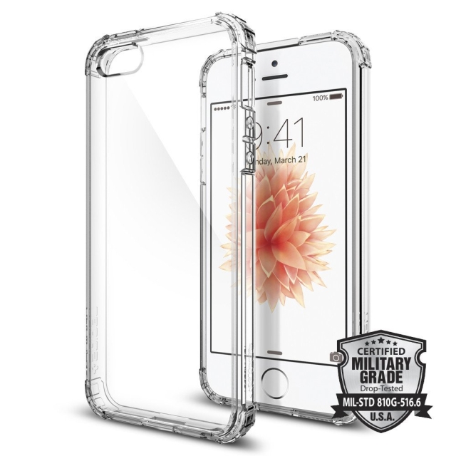 Чехол SPIGEN для iPhone SE / 5s / 5 - Crystal Shell - Кристально-прозрачный - 041CS20177