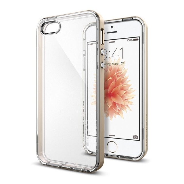Чехол SPIGEN для iPhone SE / 5s / 5 - Neo Hybrid Crystal - Шампань - 041CS20182