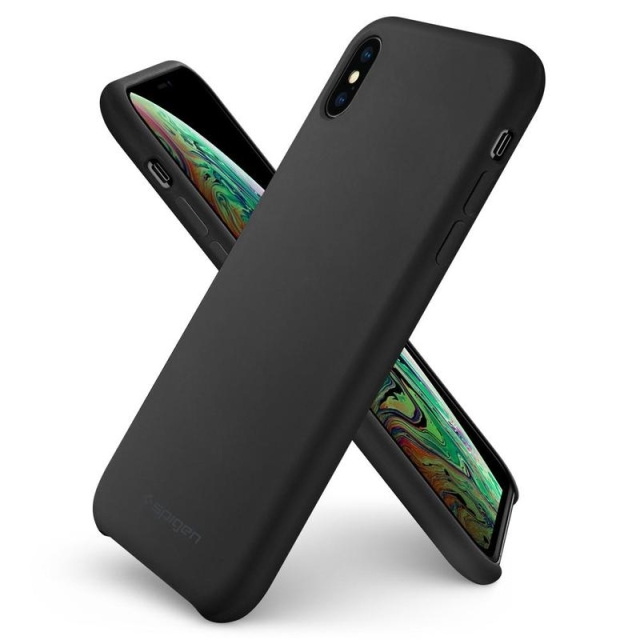 Чехол SPIGEN для iPhone XS Max - Silicone Fit - Черный - 065CS25653