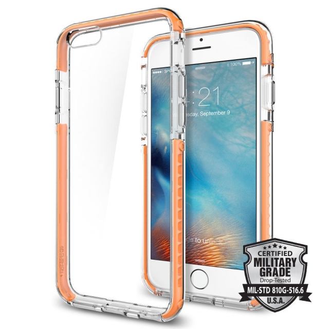 Чехол SPIGEN для iPhone 6s / 6 - Ultra Hybrid TECH - Оранжевый - SGP11602