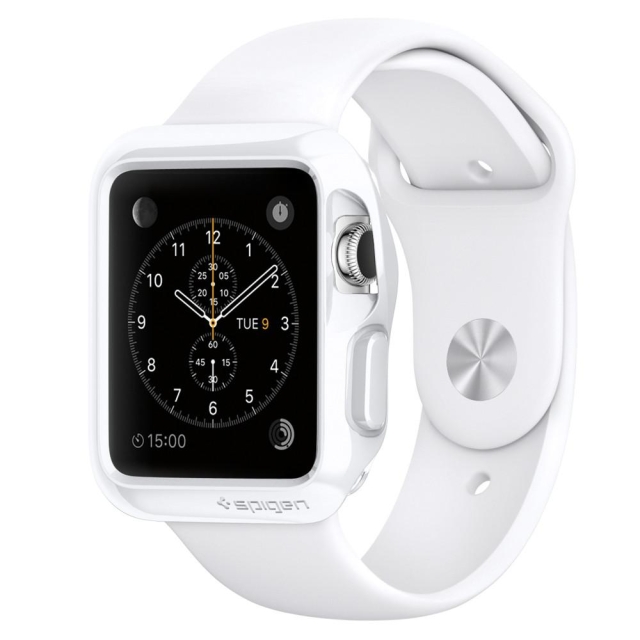 Чехол SPIGEN для Apple Watch Series 1 (38мм) - Slim Armor - Белый - SGP11557