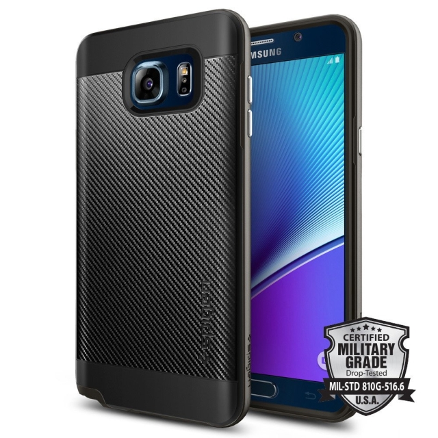 Чехол SPIGEN для Galaxy Note 5 - Neo Hybrid Carbon - Темно-серый - SGP11689