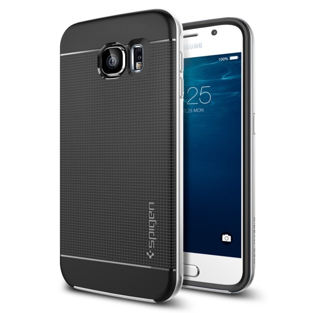 Чехол SPIGEN для Galaxy S6 - Neo Hybrid - Серебристый - SGP11320
