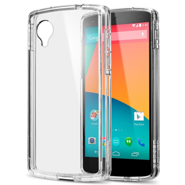 Чехол SPIGEN для  Nexus 5 - Ultra Hybrid - Кристально-прозрачный - SGP10664