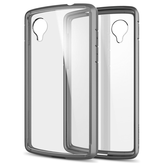 Чехол SPIGEN для  Nexus 5 - Ultra Hybrid - Серый - SGP10662