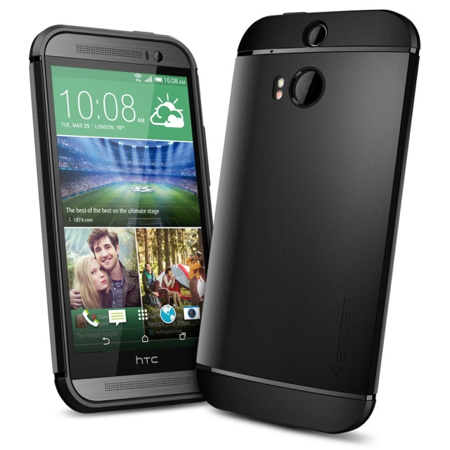 Чехол SPIGEN для HTC One M8 - Slim Armor - Черный - SGP10813
