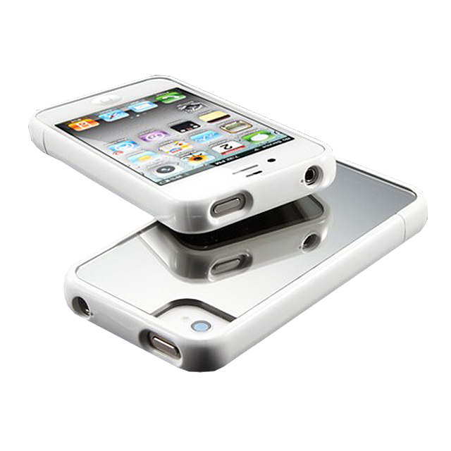 Чехол SPIGEN для iPhone 4s / 4 - Linear Mirror - Белый - SGP09088