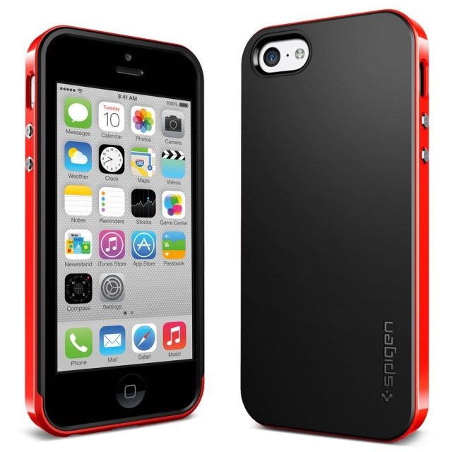 Чехол SPIGEN для iPhone 5c - Neo Hybrid - Красный - SGP10510